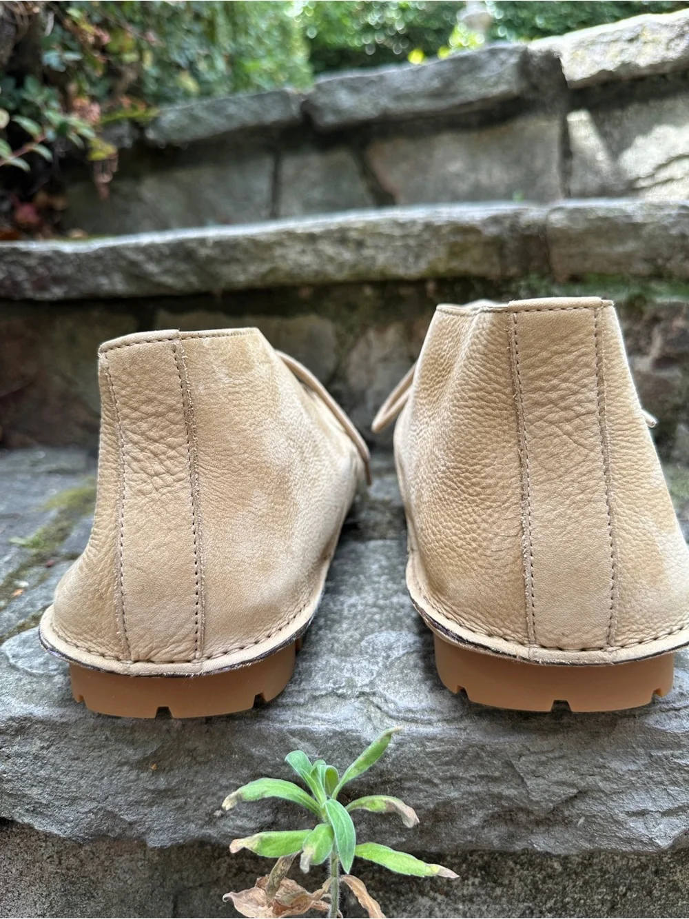 Salvatore Ferragamo Beige Suede Chukka Boots